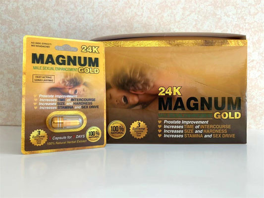 Magnum 24K Male Enhancement Sex Pills for Men 1 Box = 24 Pills