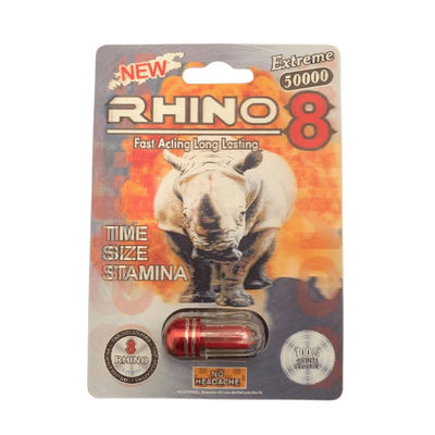 Rhino 8 Male Enhancement Sex Pills for Men 1 Box = 24 Pills