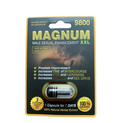 Magnum 9800 Male Enhancement Sex Pills for Men 1 Box = 24 Pills