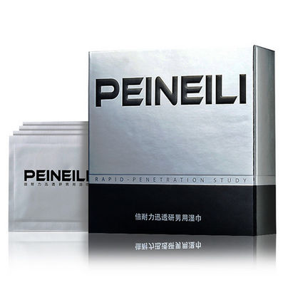 Chiny PEINEILI 12 sztuk / pudło Długie opóźnienie Chusteczki dla mężczyzn przedwczesny wytrysk penisa Nie numb Opóźnienie spray dostawca