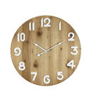 Chiny Salon Rustykalny Drewniany Okrągły Dekoracyjny Zegar Ścienny Retro Moda Drewna Drewniany Zegar Ścienny firma