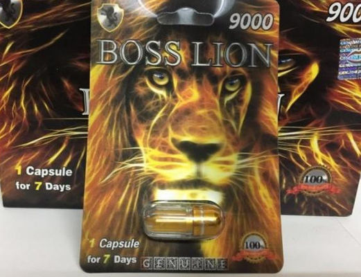 Chiny Boss Lion 9000 Kapsułki na penis ziołowe Męskie tabletki płciowe 24 karty w pudełku męskie Typ do stymulacji wydajności fabryka