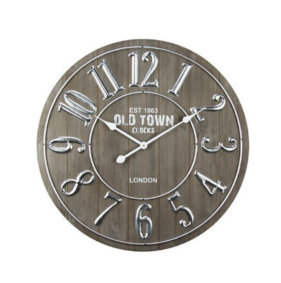Chiny Vintage zegar ścienny retro Europejski luksusowy sprzęt drewniany zegar ścienny zegar ścienny Cyfry rzymskie projekt do domowego salonu fabryka
