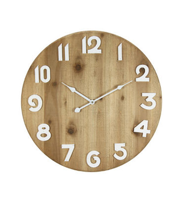 Salon Rustykalny Drewniany Okrągły Dekoracyjny Zegar Ścienny Retro Moda Drewna Drewniany Zegar Ścienny