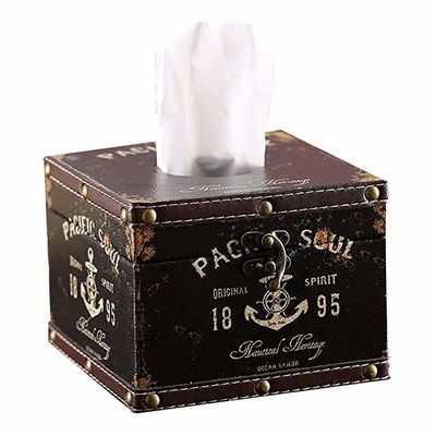 Okrągłe pudełko na tkanki Anchor Sailor Luksusowe pudełko na serwetki w stylu europejskim